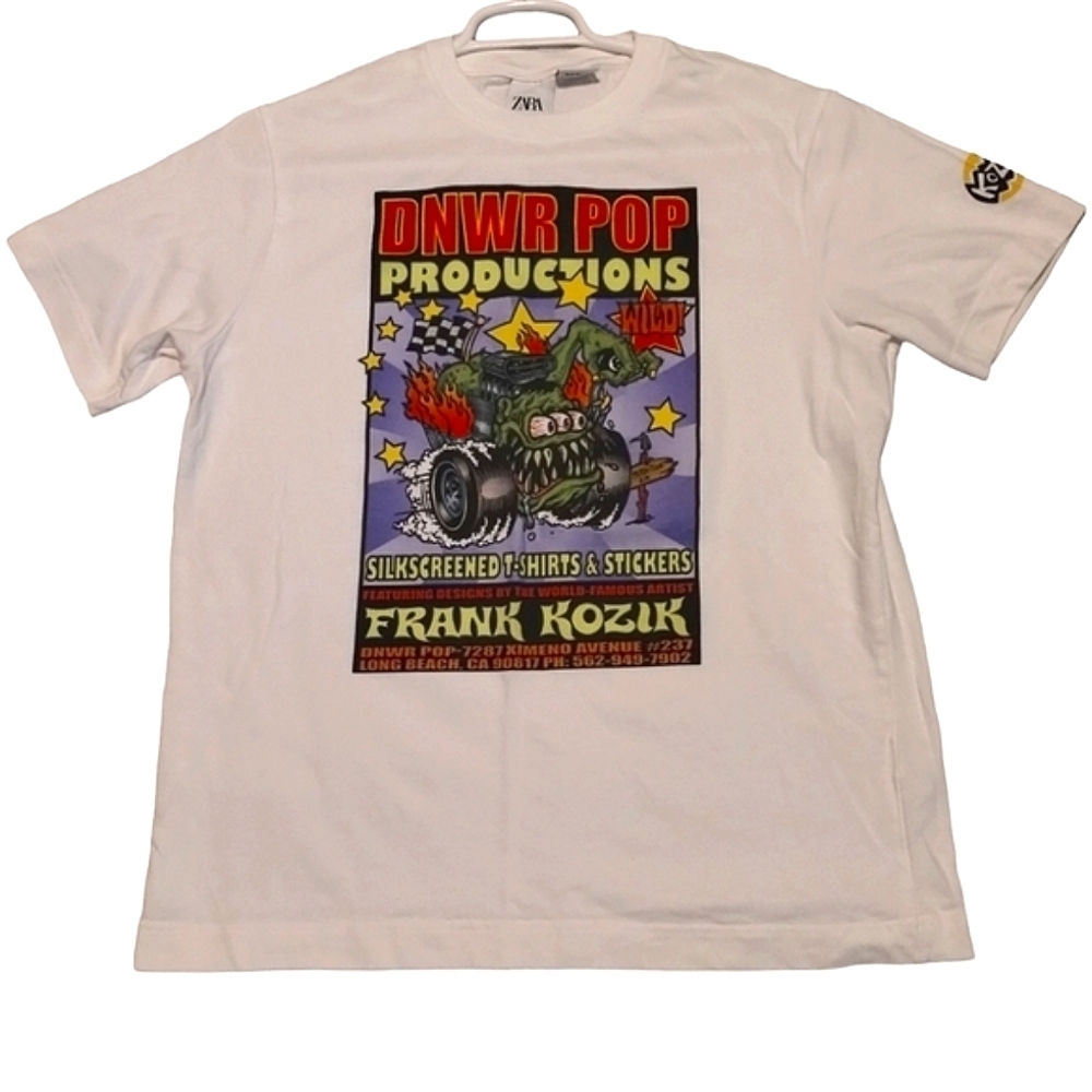 Rare Frank Kozik Zara Rob Zombie T-Shirt Short‎ Sleeve Crew Neck